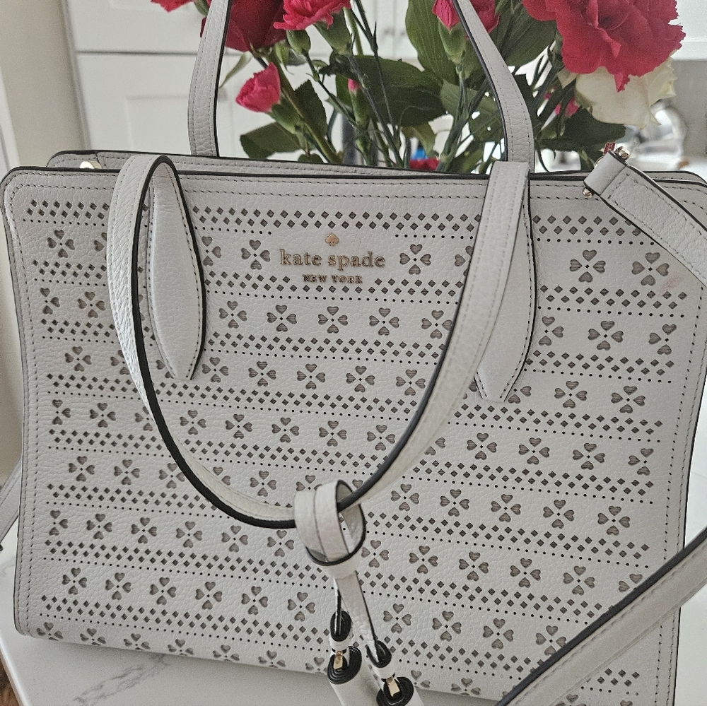 Kate Spade White Handbag Originally $250 In Excellent Condition